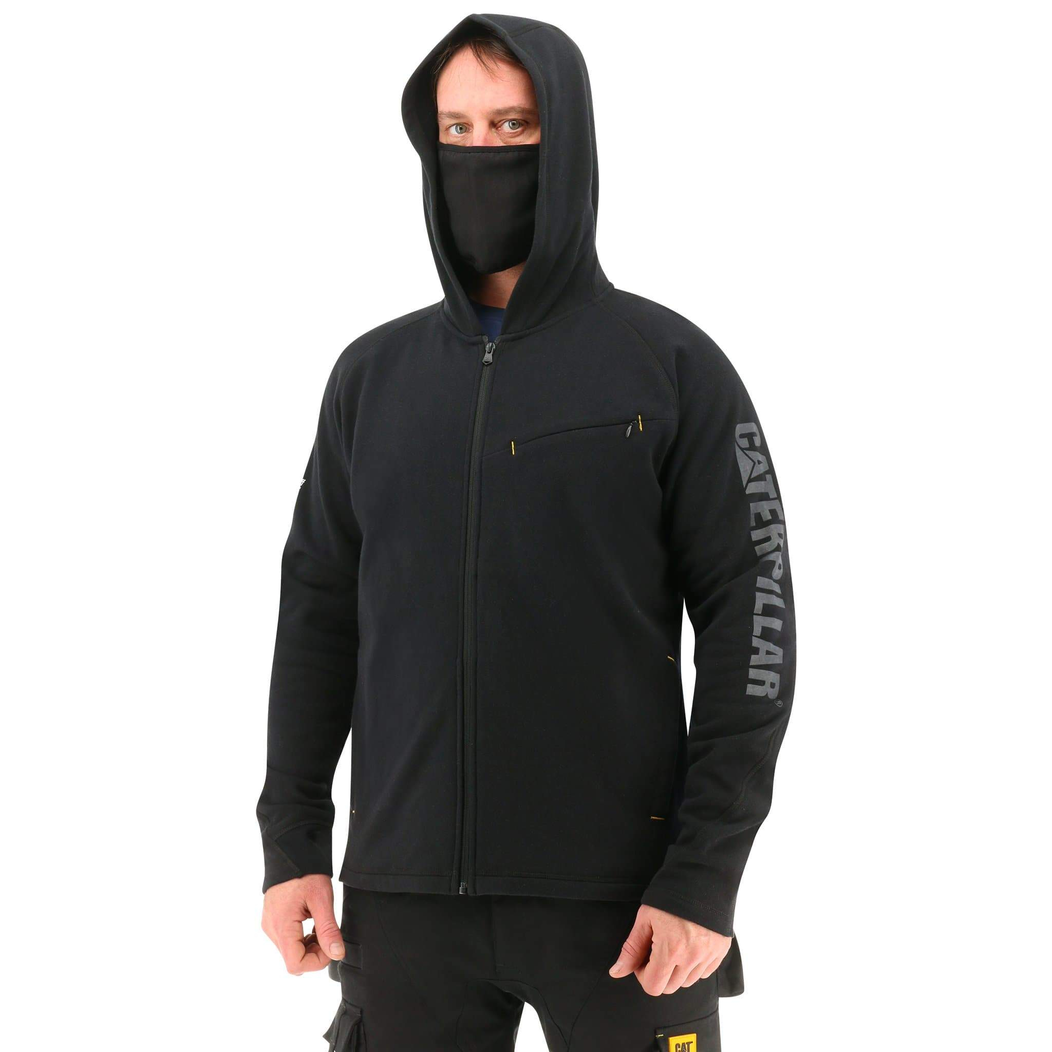 Caterpillar Men's Viral Off Hooded Hoodies Black CAT-76310